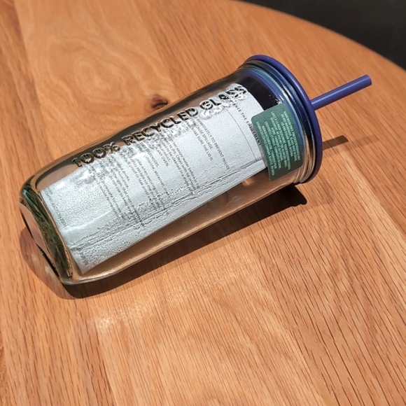 ♻️ Starbucks 2025 Recycled 💜 PURPLE Top Glass Triangle Cold Cup - Picture 4 of 6